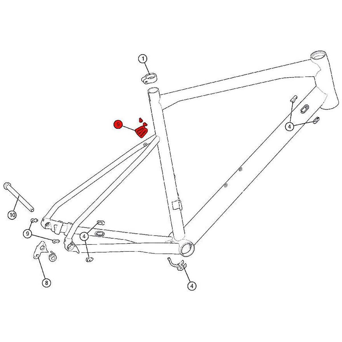 BMC SPARE - Fender mount RM03 (1 Set):