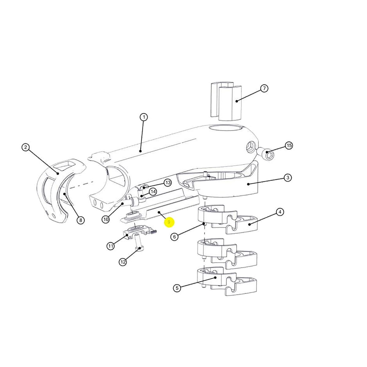 BMC SPARE - ICS01 stem faceplace cover (1 Set):