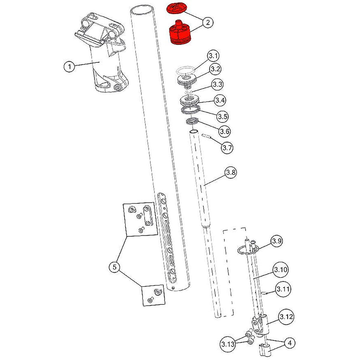 BMC SPARE - Trailsync valve head (1 Piece):