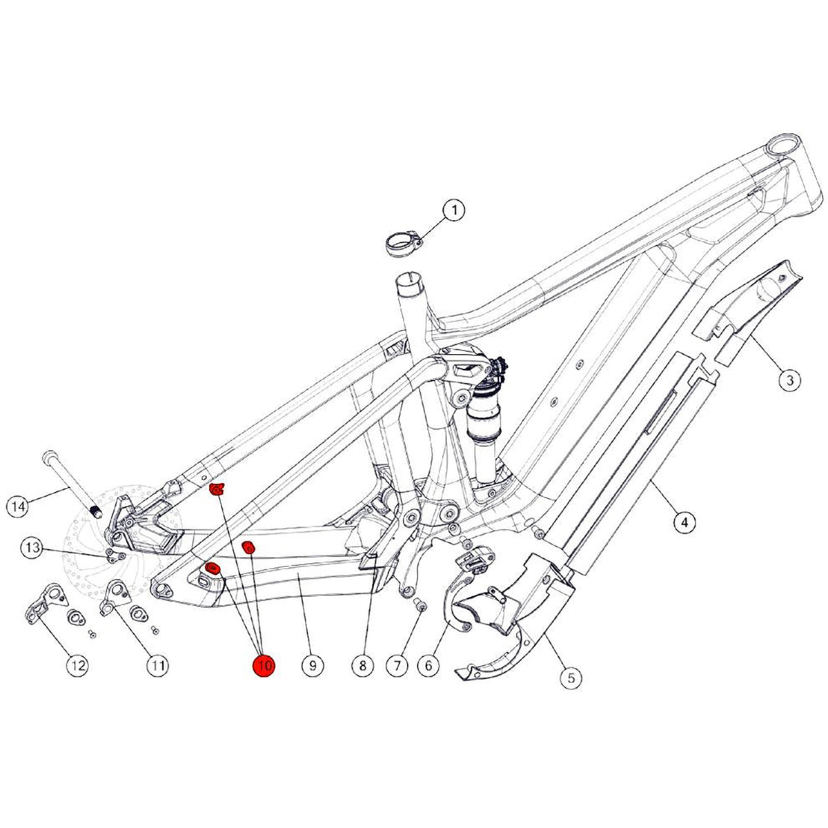 BMC SPARE - Cable guide #20 (1 Piece):