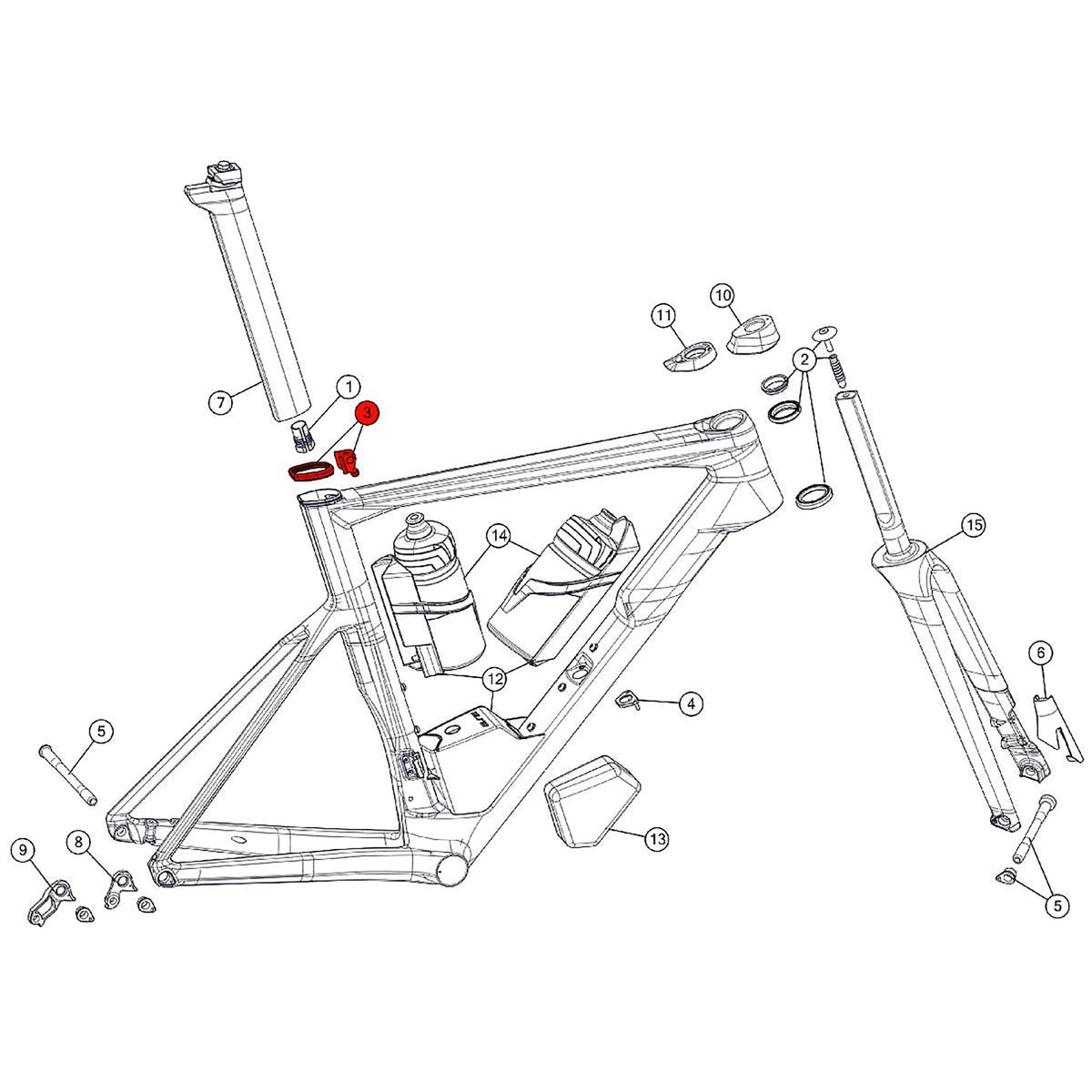 BMC SPARE - Seatpost clamp #22 (1 Piece):