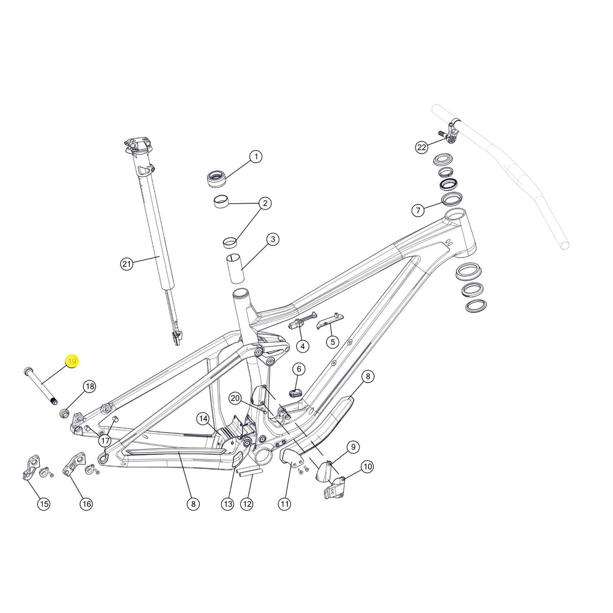BMC SPARE - Thru axle kit #5 (Kit):
