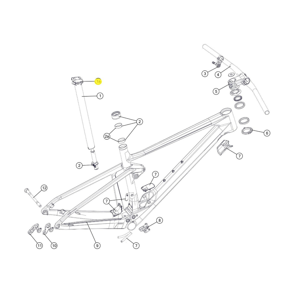 BMC SPARE - RAD saddle clamp (1 Piece):