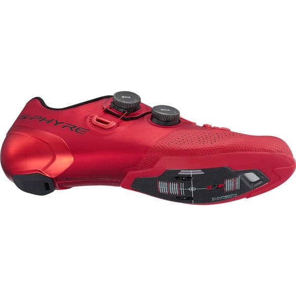 Shimano Clothing S-PHYRE RC9 (RC902) Shoes, Red, Size 40
