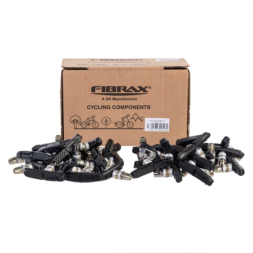 Fibrax SH730 V-Brake Pads - Workshop Pack  Black