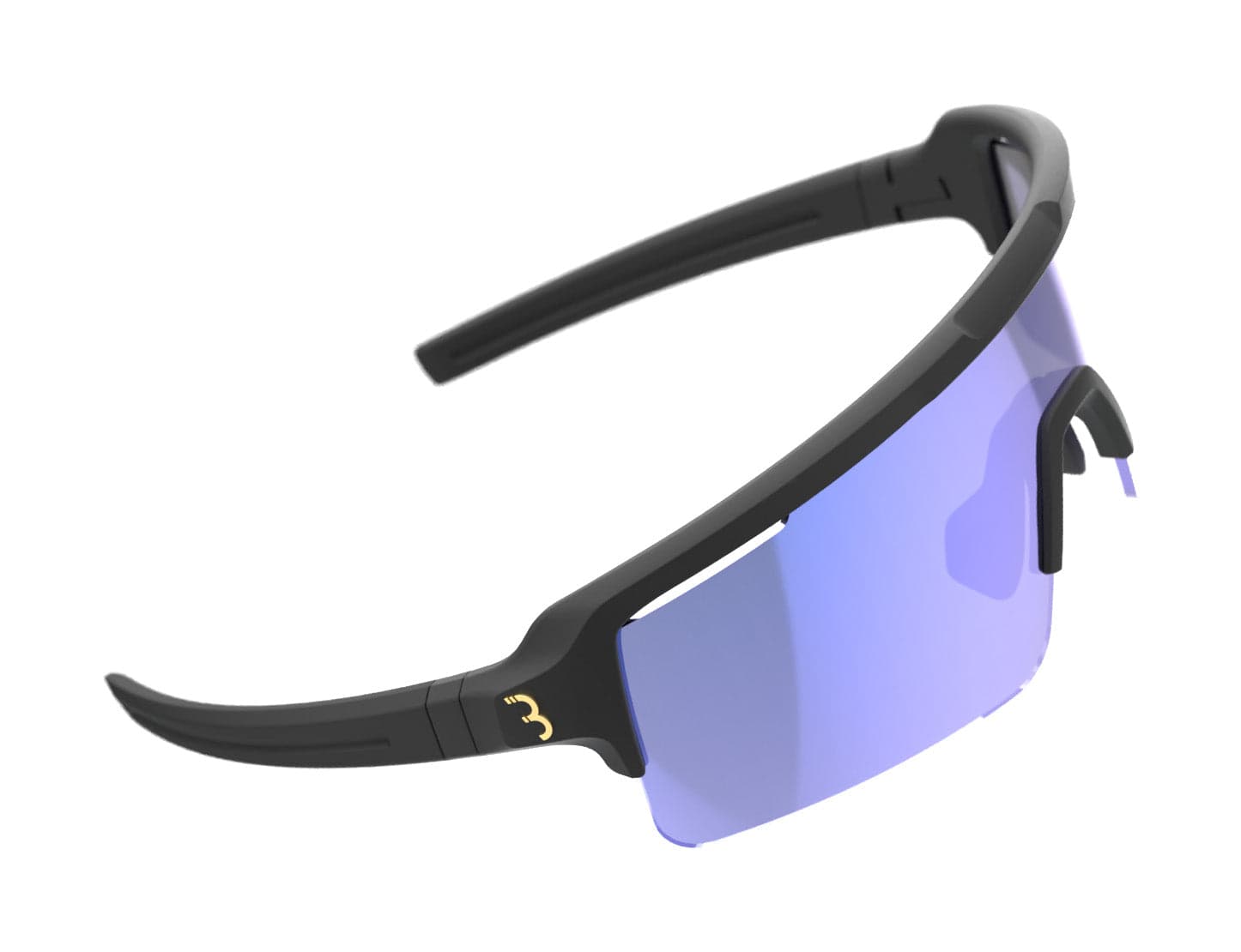 BBB BSG-65PH - Fuse Sport Glasses (Mt. Black, Blue MLC PH Lens)