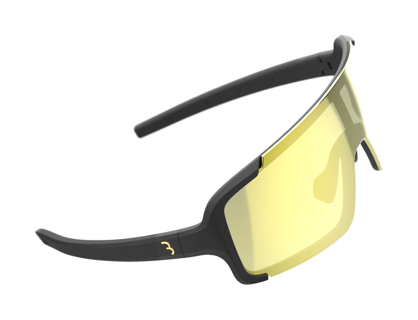 BBB BSG-69PH - Chester Sport Glasses (Mt. Blk, Gold MLC PH Lens)