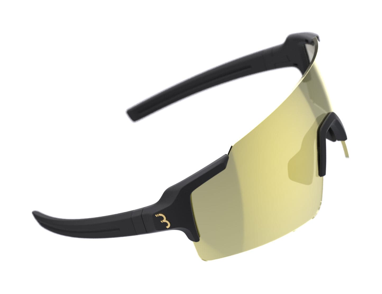 BBB BSG-70PH - FullView Sport Glasses (Mt Blk, Gold MLC PH Lens)