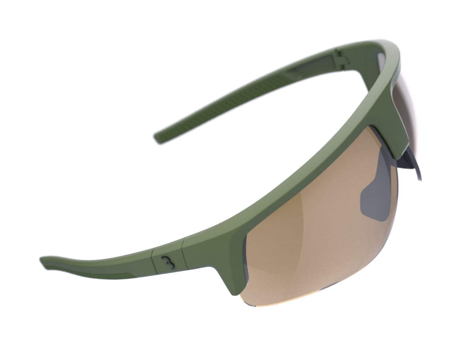 BBB BSG-75 - Comet Sport Glasses (Amber Flash, Matte Olive)