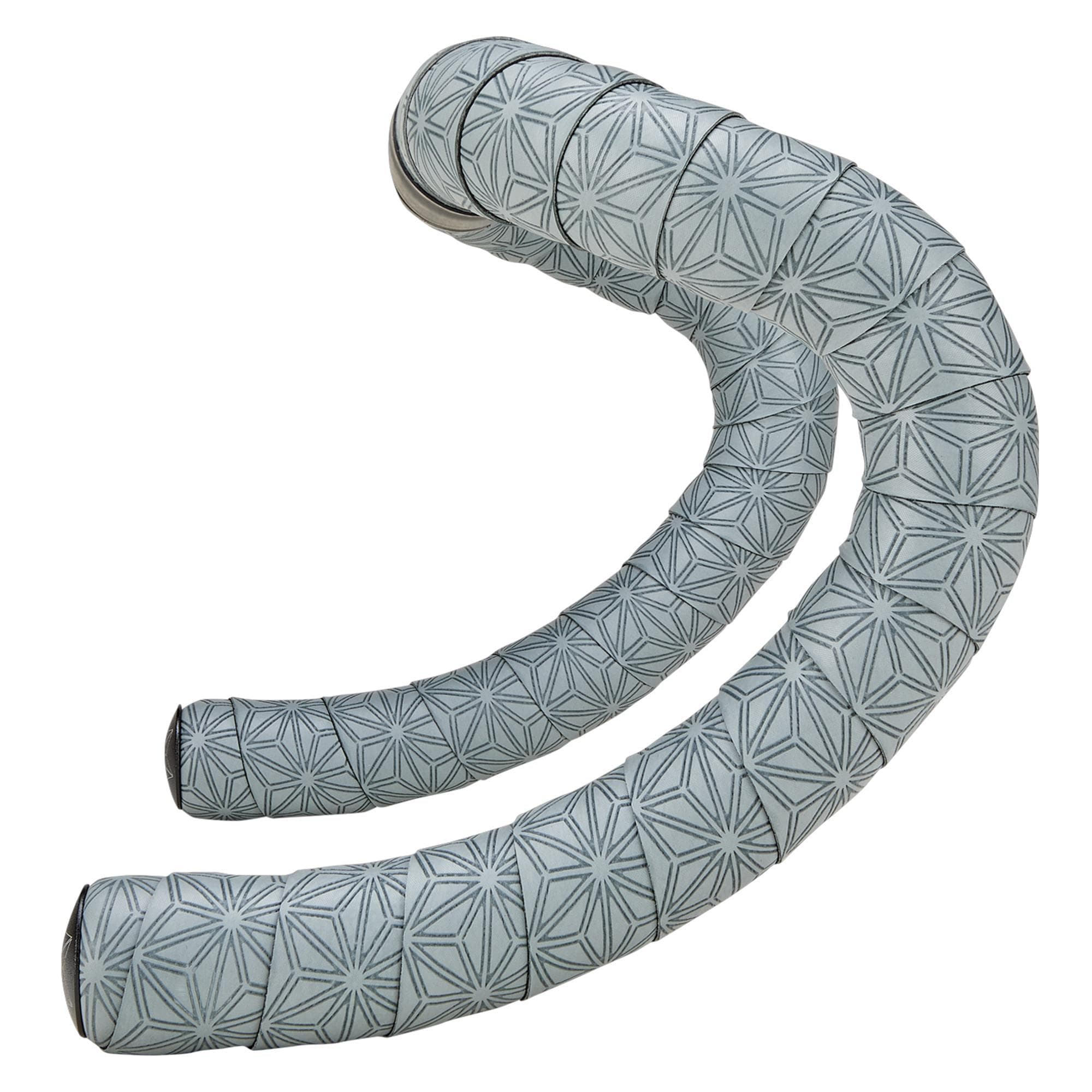 Supacaz Super Sticky Kush Gravel Bar Tape 2023: Gun Metal + Ano Black Plugs