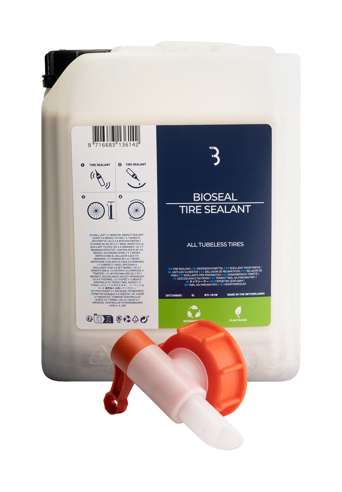 BBB BTI-181W - BioSeal latex Tyre Sealant 5000ml