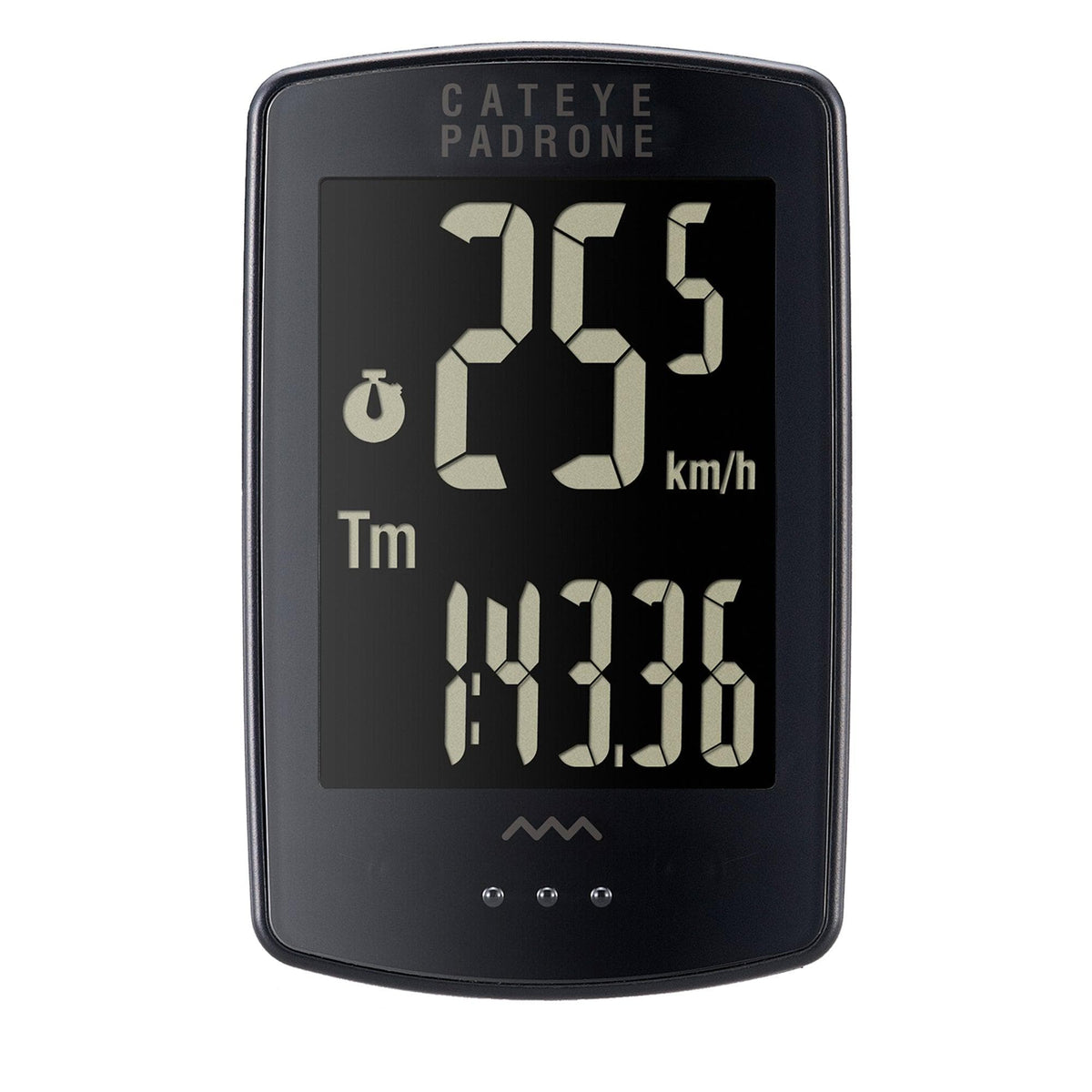 Cateye Padrone Stealth Wireless Cycle Computer: Black