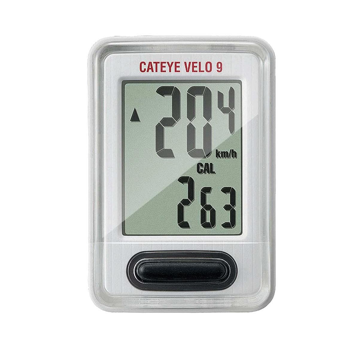 Cateye Velo 9 Wired Cycle Computer: White