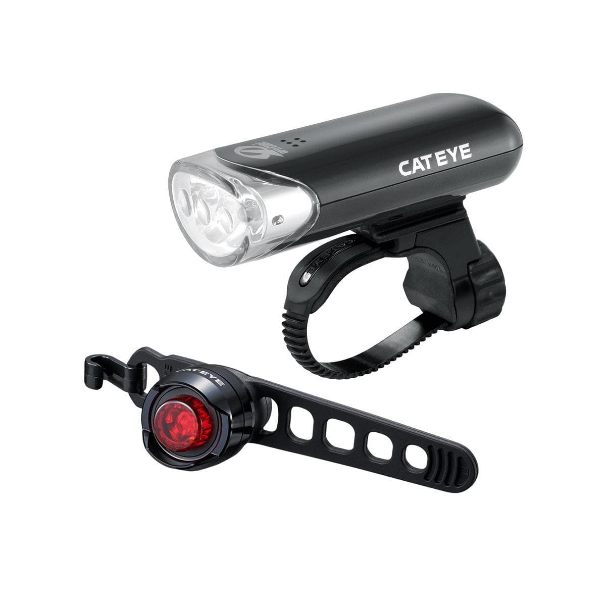 Cateye El135 & Orb Front & Rear Light Set: