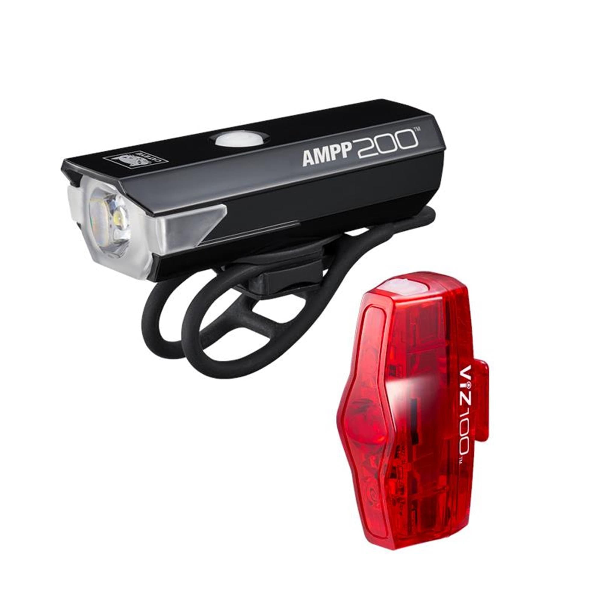 CatEye AMPP 200 / VIZ 100 Bike Light Set:  USB-C