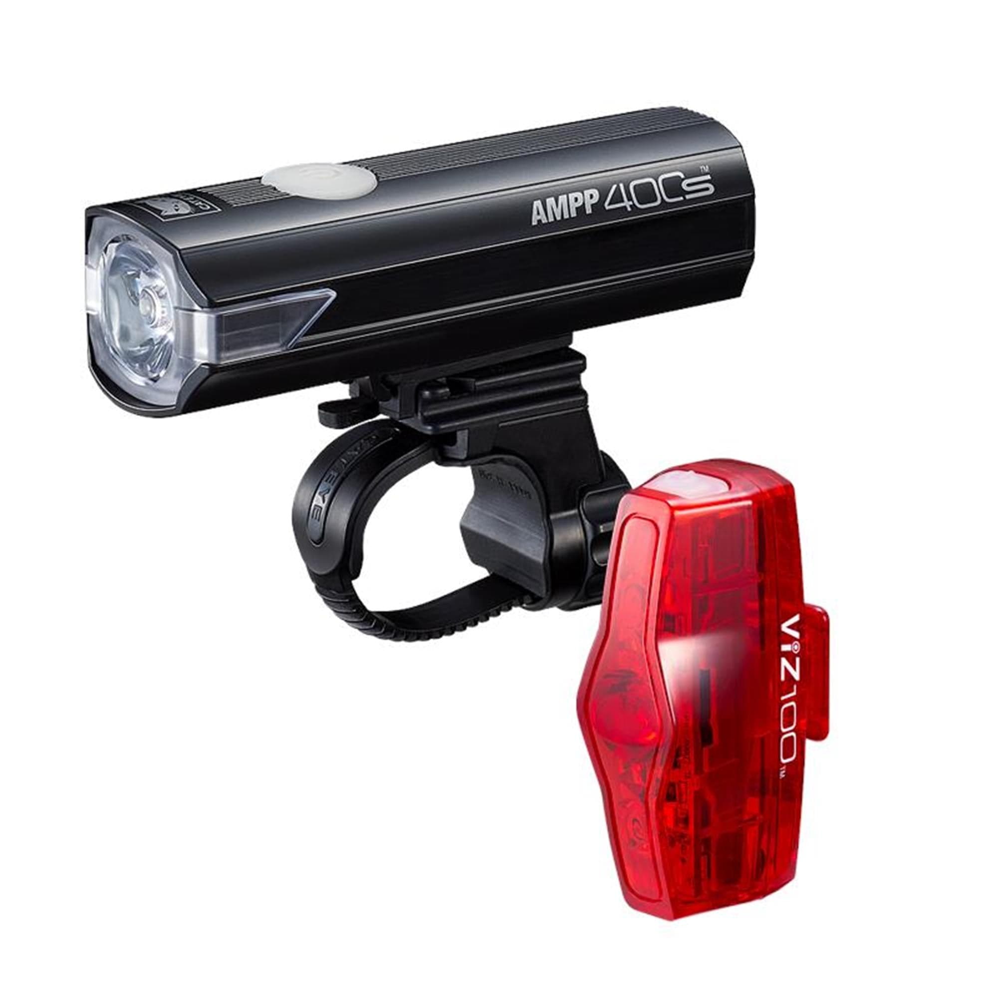 CatEye AMPP 400S / VIZ 100 Bike Light Set:  USB-C