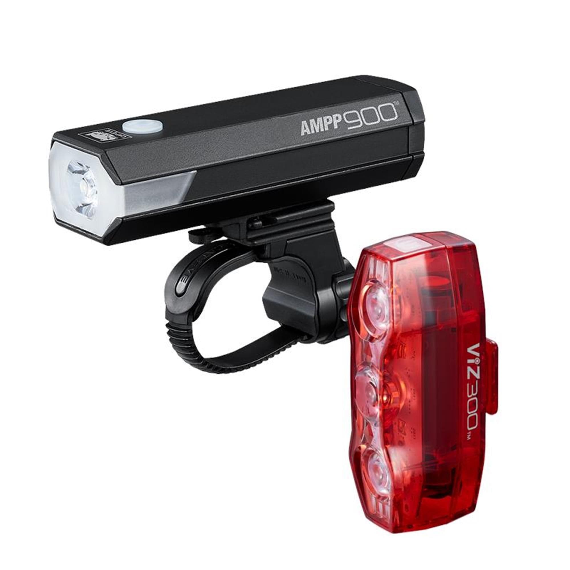 CatEye AMPP 900 / VIZ 300 Bike Light Set:  USB-C