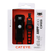 Cateye Ampp 200 II/Orb RC II Bike Light Set:  USB-C