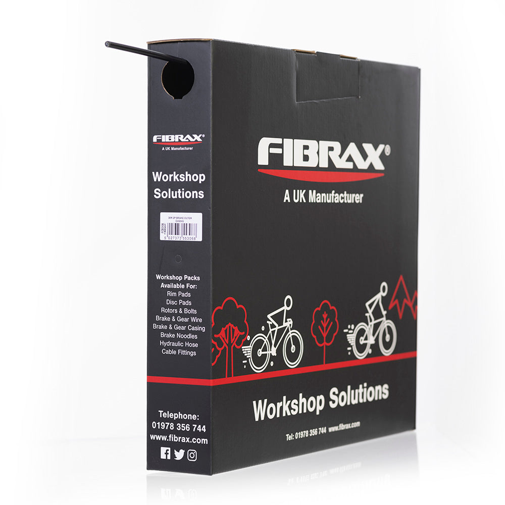 Fibrax Outer Brake Casing Black 30m