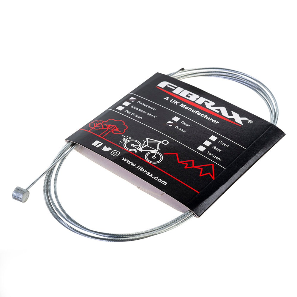 Fibrax Standard Inner Wire - Brake Silver 1800mm