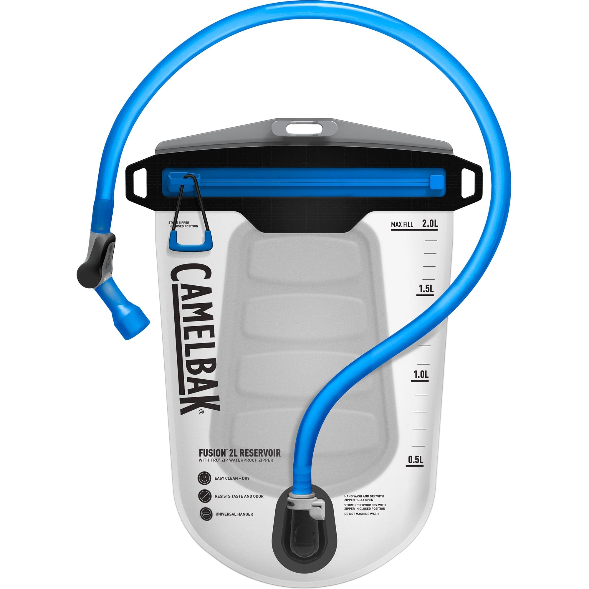 CamelBak Fusion 2L Reservoir With Tru Zip Waterproof Zipper: CLEAR 2L