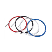 SRAM Slickwire Road And MTB Shift Cable Kit White 4mm (2X 2300mm 1.2mm Coated Cables, 4mm Nylon Braided Housing, Ferrules, End Caps, Frame Protectors):
