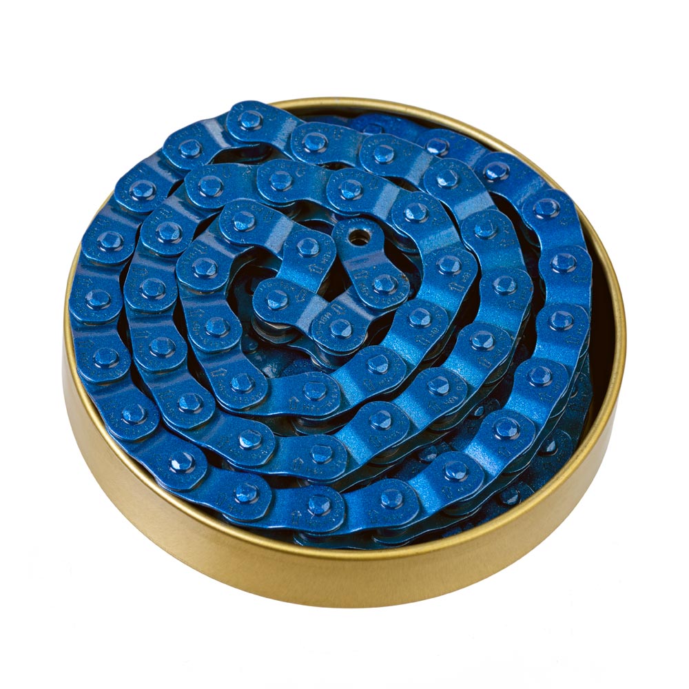 Gusset Components Coloured Slink Chain Blue 1/8"
