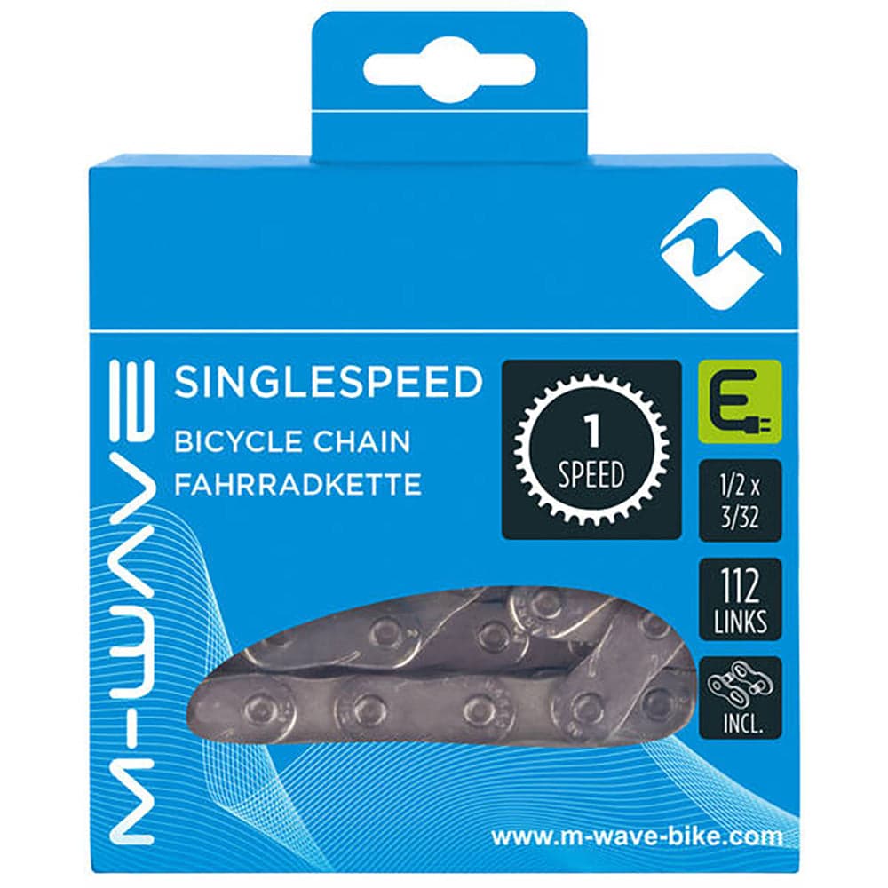 M-Wave E-bike chain - Single Speed - 3/32Ó - 112L Silver 1spd