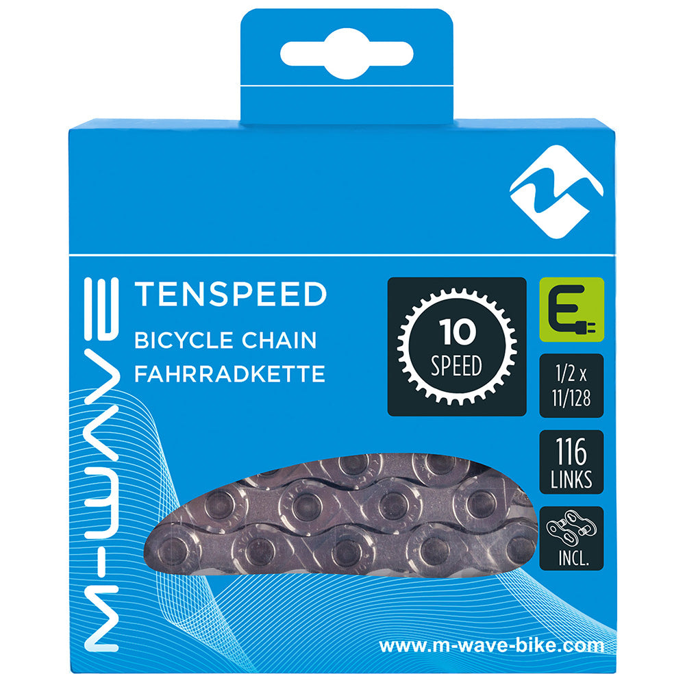 M-Wave E-bike Chain - 10 or 11 Speed - 116L Grey
