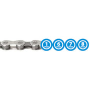 M-Wave Workshop 15M Reel Multispeed Chains Silver/Grey 6-8spd