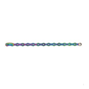 Sram Chain Pc Xx1 Eagle Hollowpin 126 Links Powerlock Flowlink 12 Speed: Rainbow 12 Speed