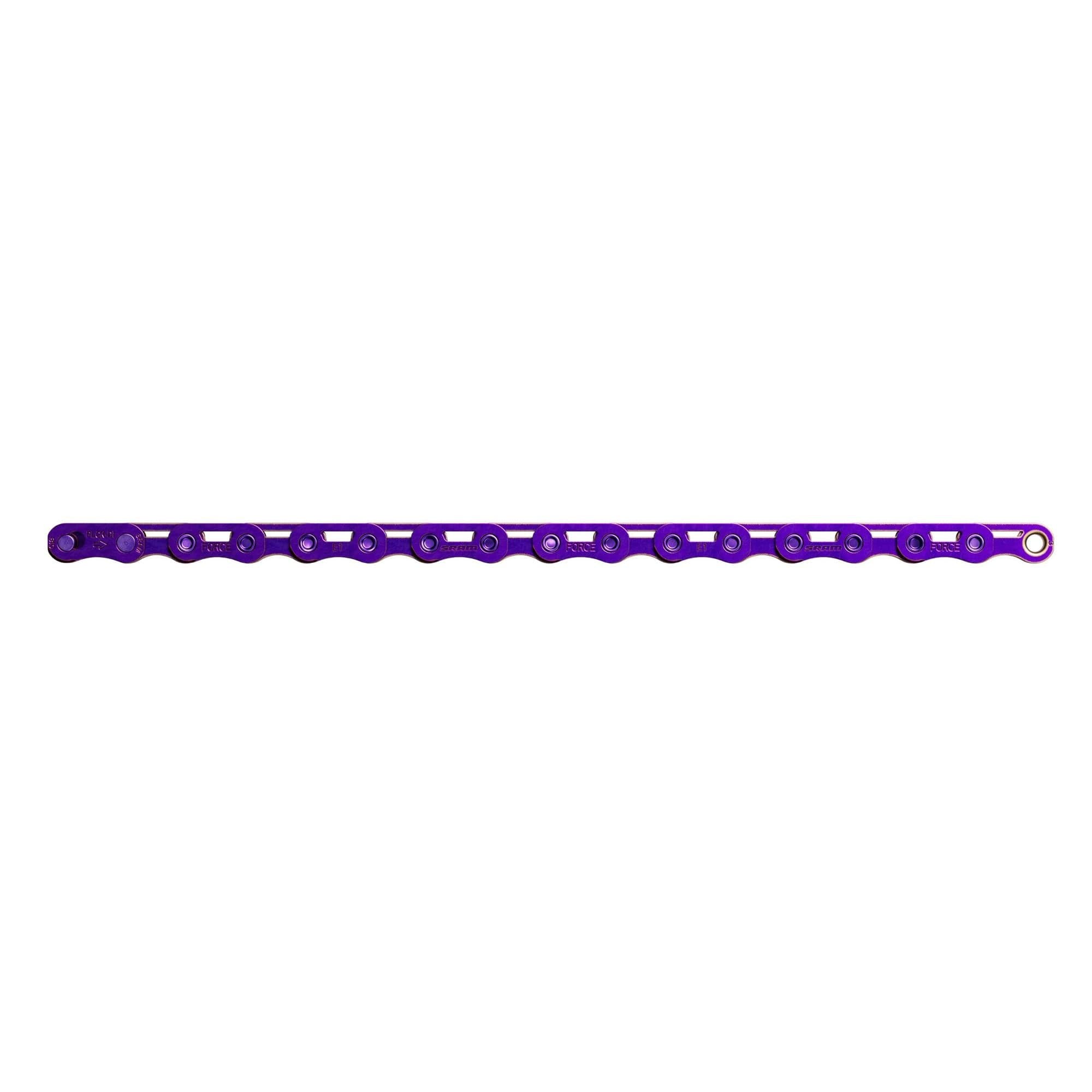 SRAM Chain FORCE E1 Flattop with PowerLock - 12/13 speed: PURPLE 126 LINKS