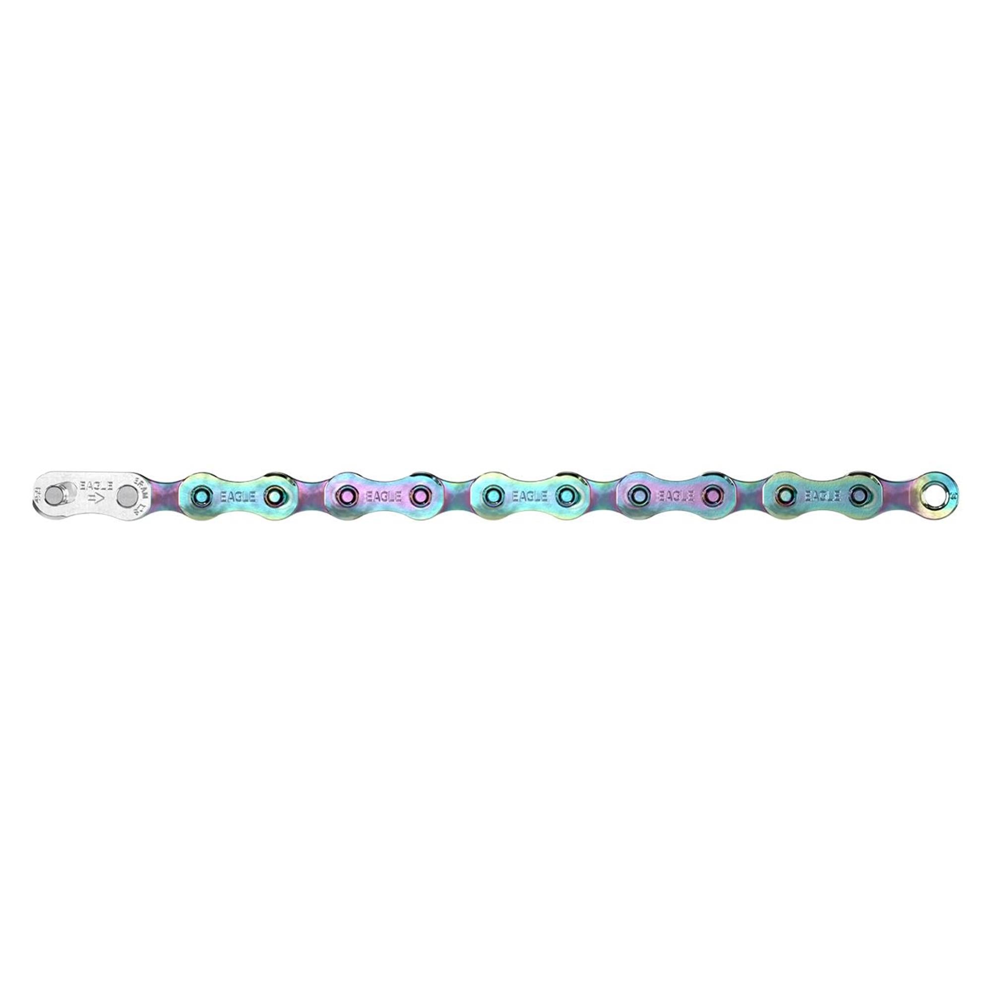 SRAM Chain S500 Eagle drivetrain Solid Pin 126 links Powerlock - Replaces X01 & XX1: RAINBOW 12 SPEED
