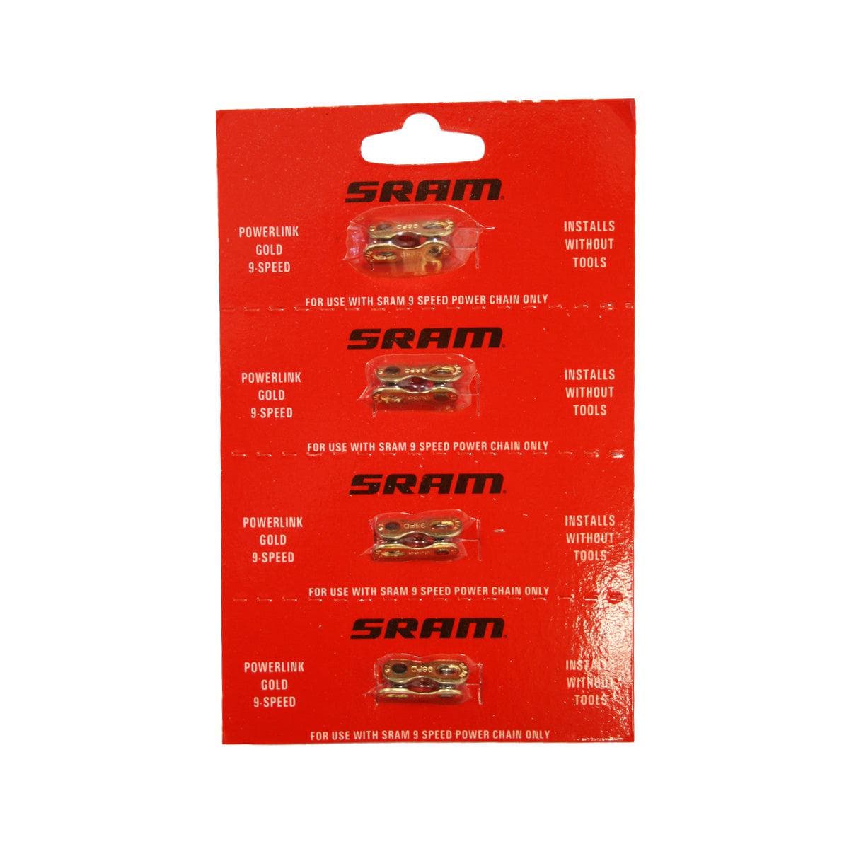 Sram Powerlink Gold 9 Speed (4Pcs):  9 Speed