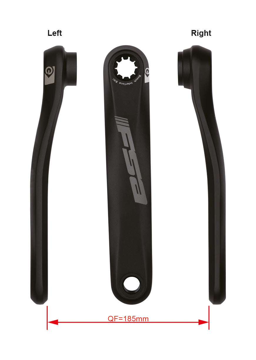 FSA Ebike Chainset CK-602 Bosch BNI 22.0mm Black (175mm)