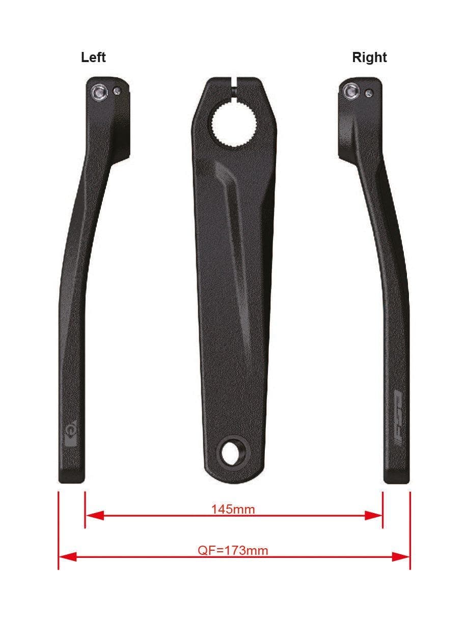 FSA Ebike Chainset CK-751 Shimano E8000 28.0mm Black