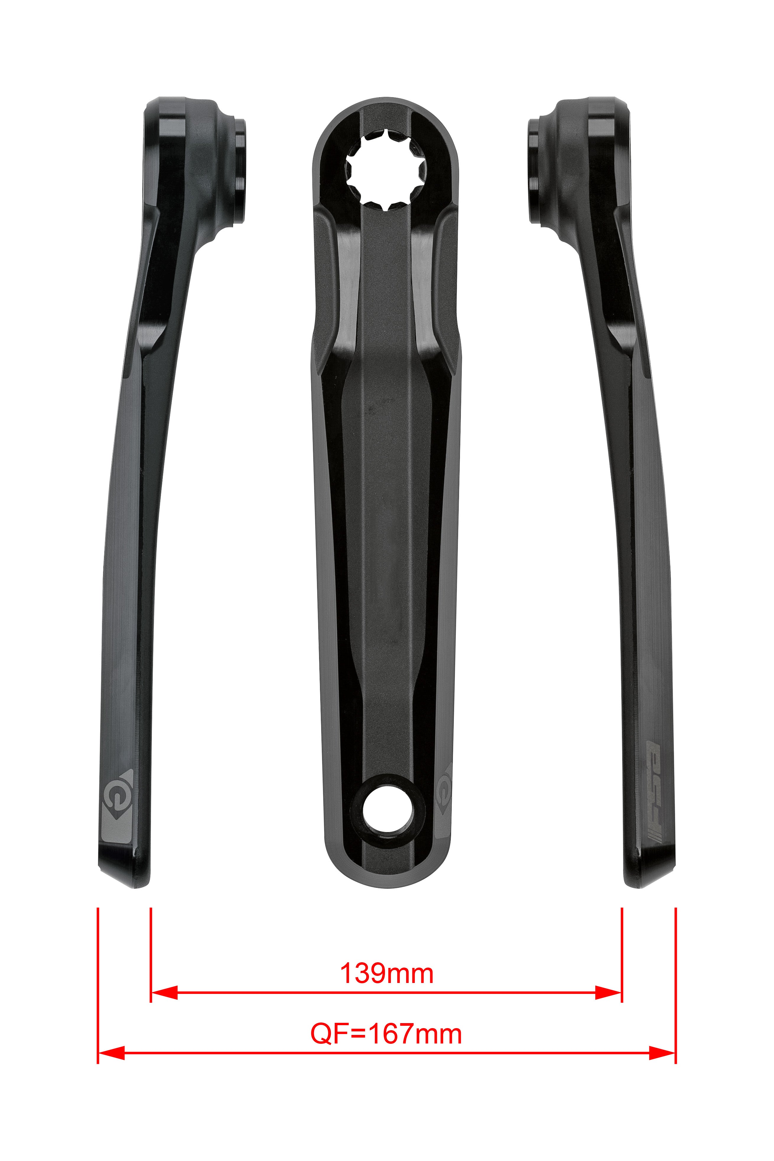 FSA nla eBIKEChainset CK762NC ISIS 22.0mm Black (170mm)