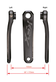 FSA Ebike Chainset CK-9011 ISIS 19.3mm Black (165mm)