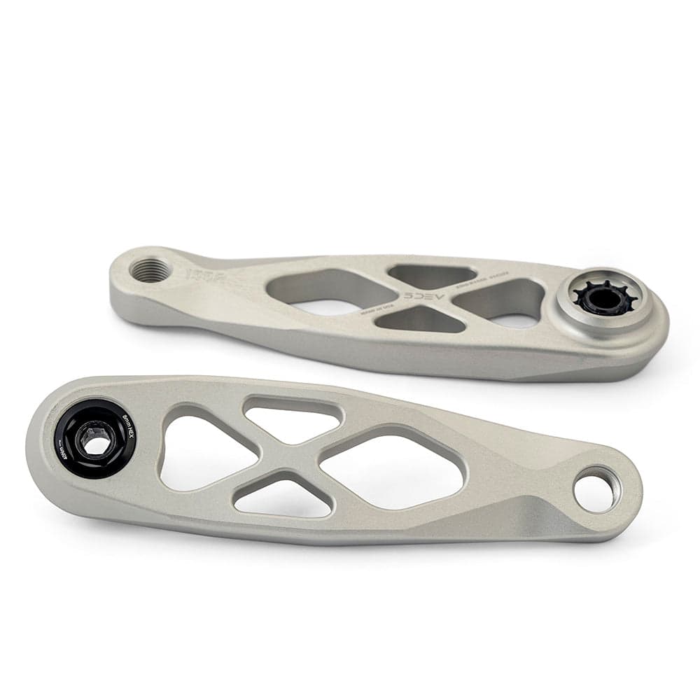 5Dev e-Bike ISIS Crankset Raw Silver 155mm
