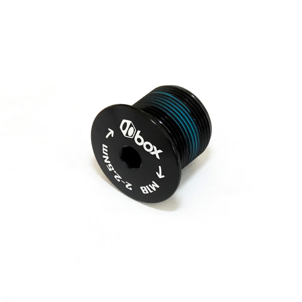 BOX BMX LH Crank Bolt  Black M18x1