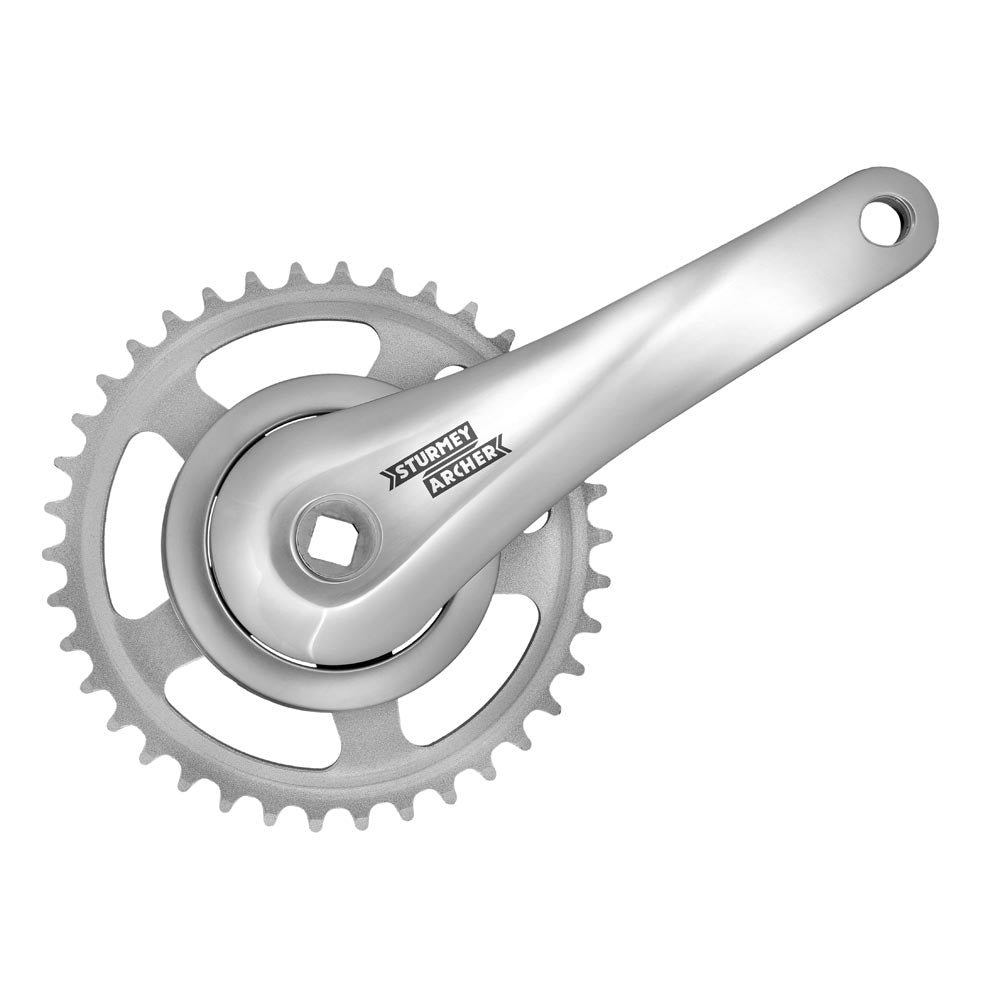 Sturmey Archer FCS603/608 Single Speed Crank Silver 170mm