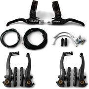 Clarks Front And Rear V-Brake Calliper And Lever Brake Set Mtb Hybrid: