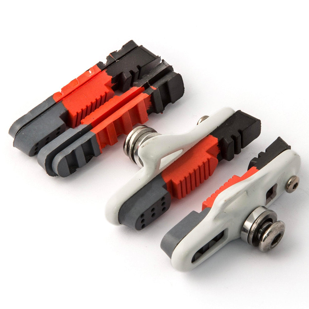 Clarks Elite Road Brake Pads W/Lightweight Holder & Triple Compound Insert Pads For Shimano Sram Tektro 55Mm: