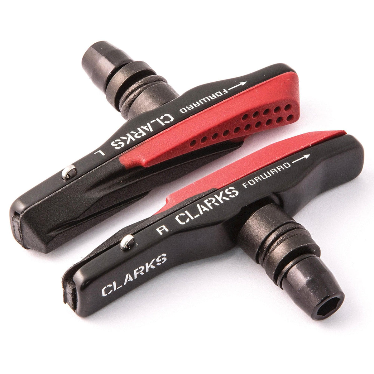 Clarks Elite Mtb/Hybrid/V-Brake Pads W/Lightweight Alloy Holder & Dual Compound Aqua-Glide Insert Pads 72Mm: