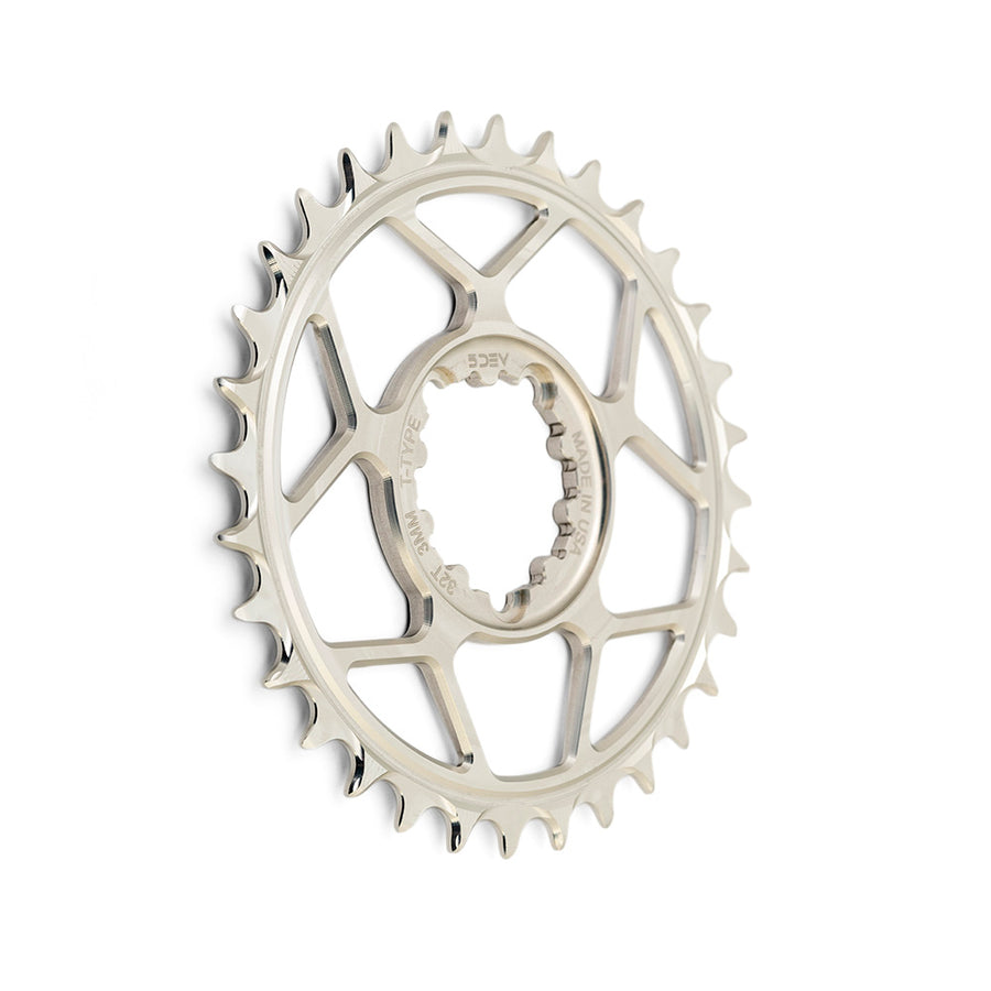 5Dev 3-Bolt Direct Mount T-Type Aluminium Chainring Purple 32T