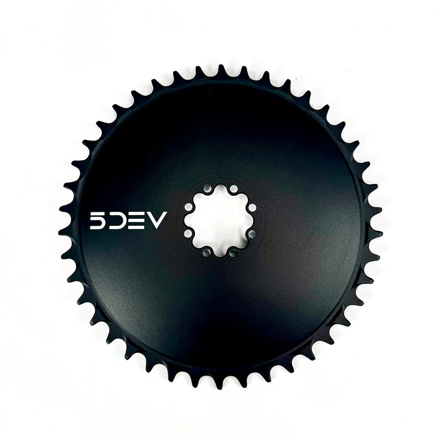 5Dev  Aero Road Gravel Chainring Black 52T