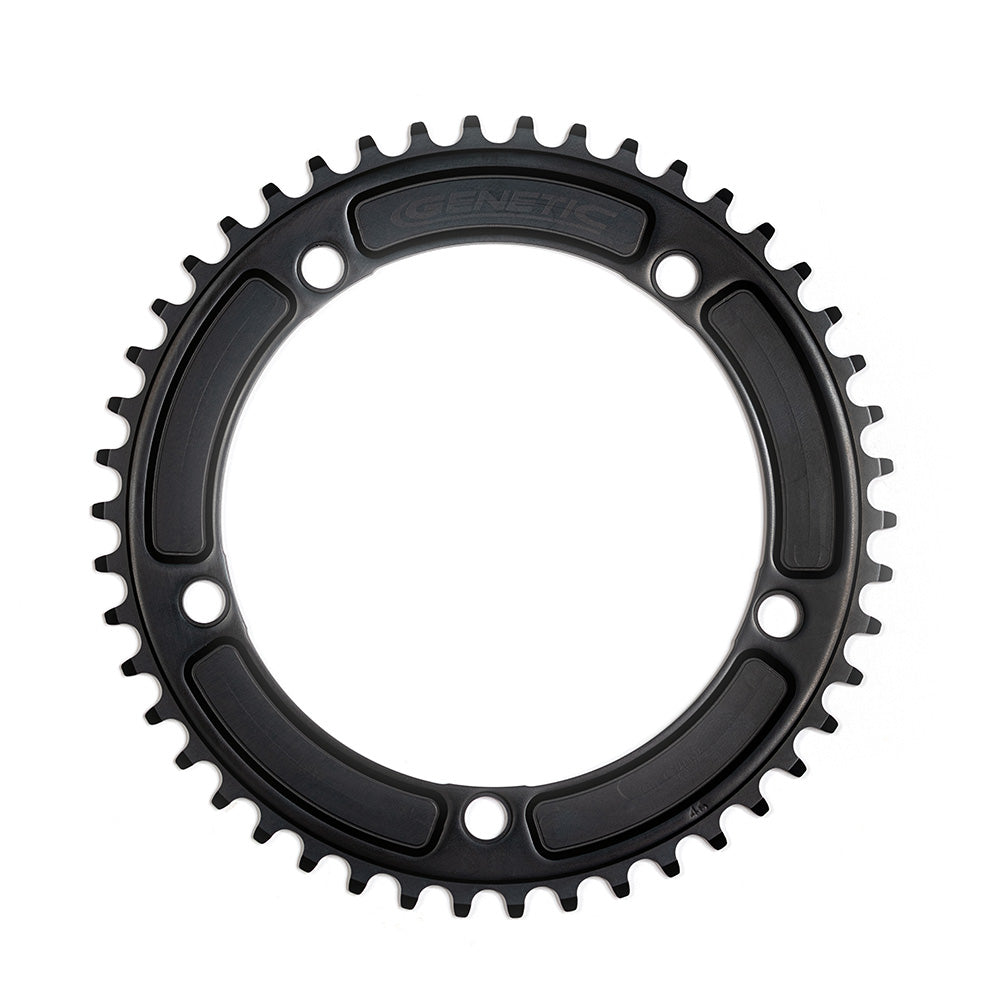 Genetic Tibia Track Chainrings Black