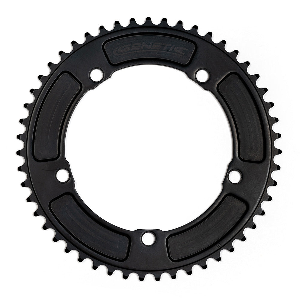 Genetic Tibia Track Chainrings Black