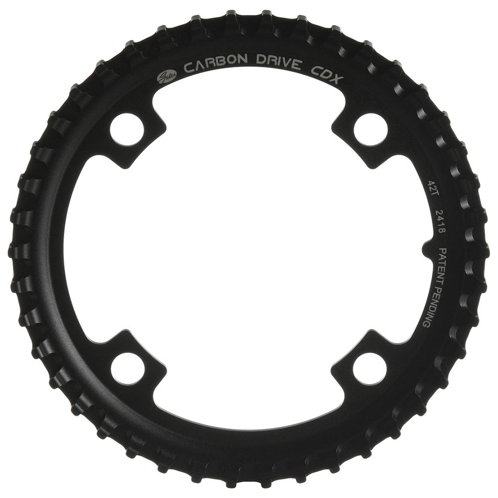 Gates Carbon Drive CDX Front Sprocket - 4-Bolt 104BCD Black 42T