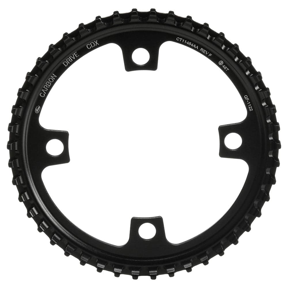 Gates Carbon Drive CDX Front Sprocket - 4-Bolt 104BCD Black 46T